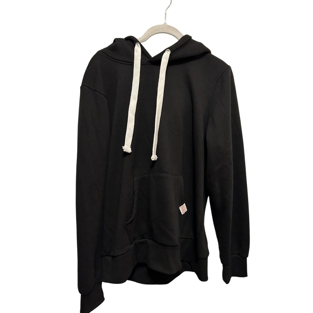 Live Fabulously Women XL Black Fleece Pullover Hoodie Sweatshirt Cozy Activewear